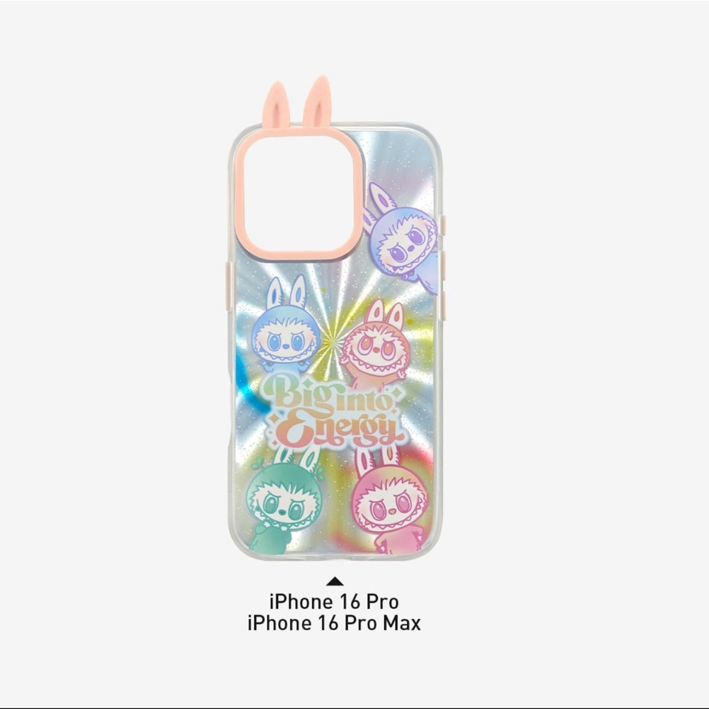 Labubu The Monsters Big Into Energy series iPhone 16 Pro Max phone case